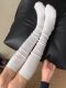 White Ballet-Style Socks for Women, Summer Thin Calf Socks, Leg-Shaping Long Jk Socks, Miu-Style Slouch Socks