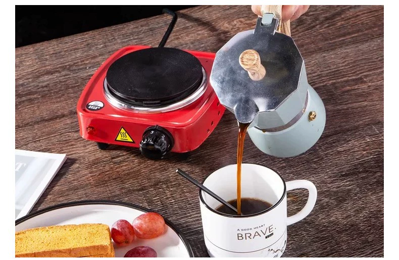 Ý Moka pot nồi cà phê bát giác nhà máy pha cà phê espresso chưng cất chiết xuất cà phê làm bằng tay - Cà phê