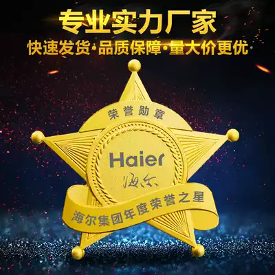 Daye metal badge custom badge design brooch School emblem Class emblem Division emblem Medal medal production badge customization