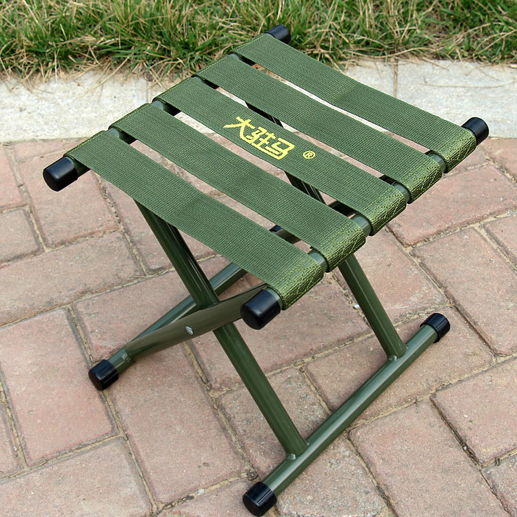 Large horse iron horse tie Big horse tie folding overlay thick non-slip military quality fishing chair Train stool Horse tie