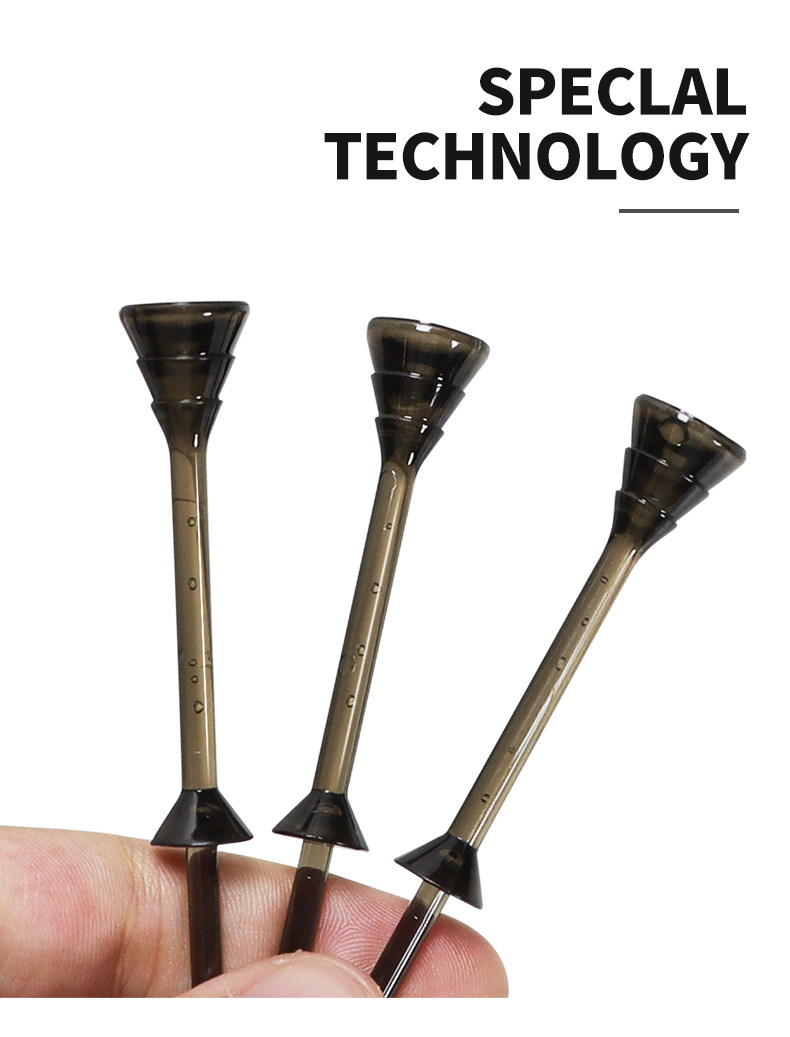 подставка для шара 新款黑tee30个 超细高尔夫球tee 限位高尔夫球钉 83mm黑色 OTHER