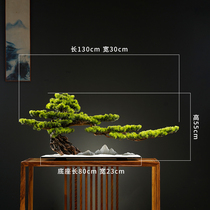 Zen Willi Bionic real welcome guest pine green plant Hyun Guan Swing Piece Creativity New Chinese Style Office Living Room Bonsai Hotel Decoration