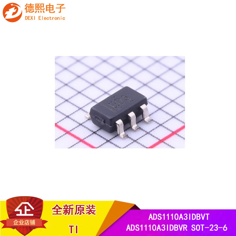 Original ADS1110A3IDBVT SOT-23-6 ADS1110A3IDBVR screen printing ED3 analog-to-digital converter