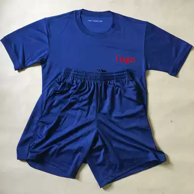 2019 Rescue Physical Training Suit Set Fire Flame Blue Summer Round Neck Quick Dry Short Sleeve T-shirt Men