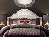 American soft bag box wedding bed size apartment fabric double bed Chinese fashion big bed can be customized