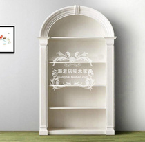 European-style solid wood childrens carved bookcase simple modern locker American decorative cabinet can be customized