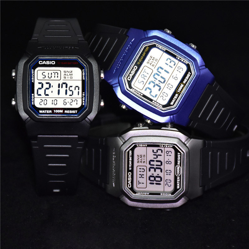 Casio Sports Table Student Form Quartz Children S Electronic Watch Men S Watch W 800h 1a Hg 9a 96h 1b