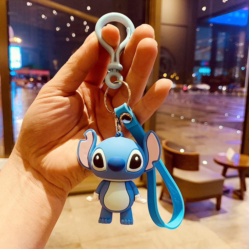 Sky Blue Rope + Stevea bag Doll Key buckle Pendant female lovers lovely ins originality Ring Internet celebrity automobile Key chain Small Pendant