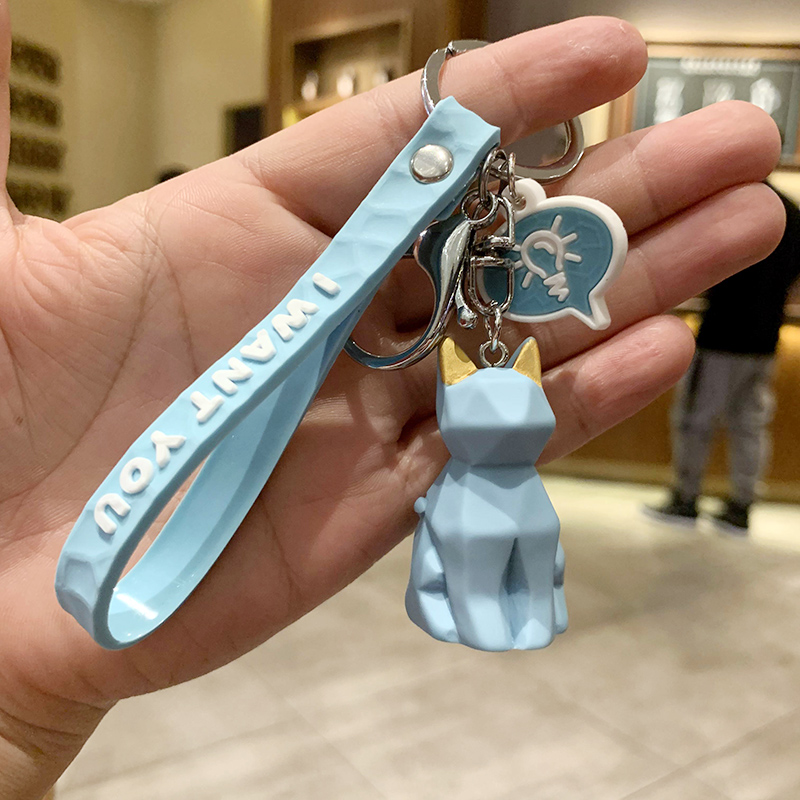 Green & Section Family - Blue Cata bag Doll Key buckle Pendant female lovers lovely ins originality Ring Internet celebrity automobile Key chain Small Pendant
