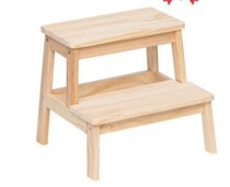 Childrens hand washing pad footstool baby small bench kindergarten anti-skid climbing step stool step stool solid wood stool