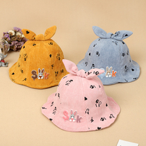 Baby hat Spring and Autumn Winter 0-3-6 months sun hat male and female baby autumn and winter fisherman hat cute 1-2 years old