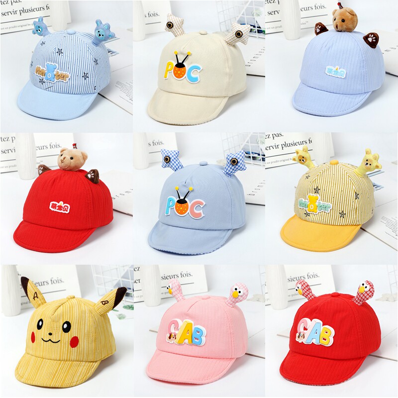 Baby Hat Spring Autumn Thin Boy Toddler Baby Baseball Cap Girl Princess Cap Cute Super Cute Summer Sun-Shading Baseball Cap