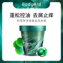 bodyaid bodydrop ginger salt wash hair cream snow grass net clear sea salt control oil fluffy clean shampoo