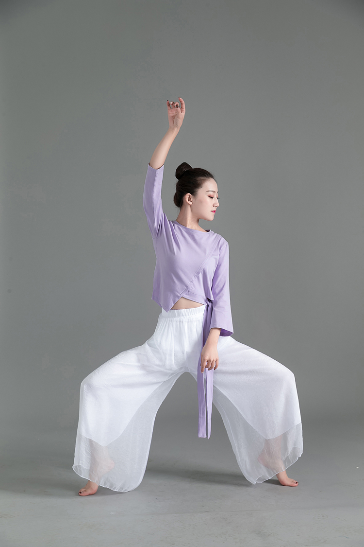 Quần áo khiêu vũ hiện đại Quần áo nhảy lỏng hiện đại Quần tập nhảy hiện đại Quần jazz đào tạo Quần áo cổ điển quốc gia - Khiêu vũ / Thể dục nhịp điệu / Thể dục dụng cụ giày tập múa