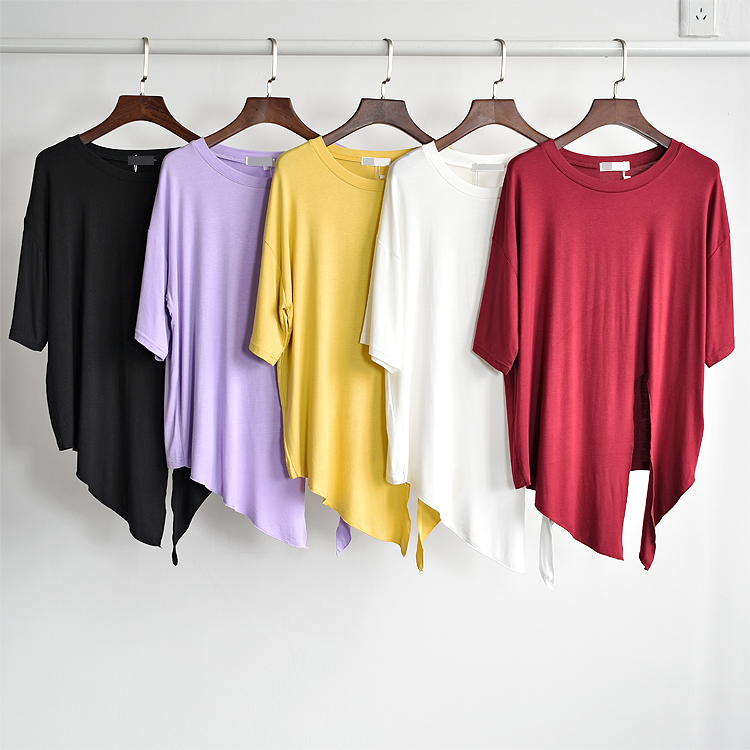 Dance practice clothes female summer short-sleeved loose modal tops classical dance costumes modern dance costumes yoga clothes