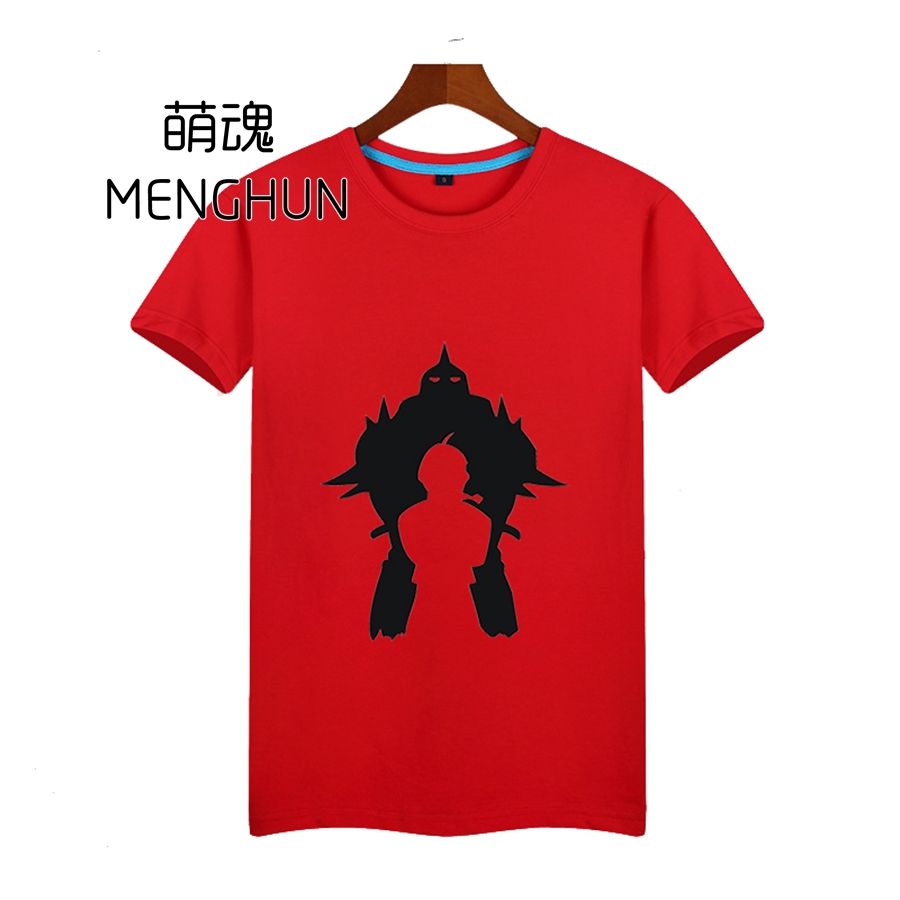 Fullmetal Nhà giả kim Anime Hàng xóm Anh em Edward và Áo thun cotton in hình AC824 - Carton / Hoạt hình liên quan miếng dán