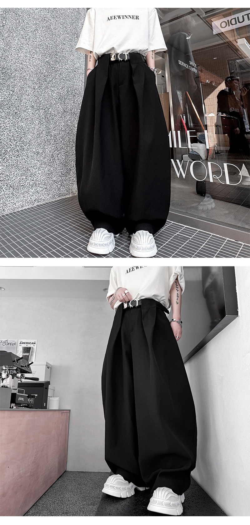 Брендовые штаны подходит для мужчин и женщин, свободный крой, популярно в интернете 