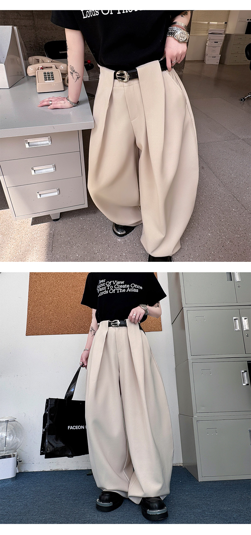 Брендовые штаны подходит для мужчин и женщин, свободный крой, популярно в интернете 