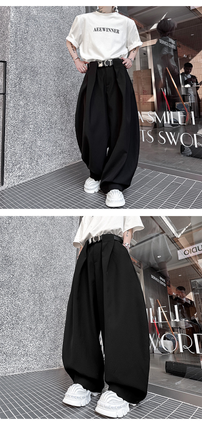 Брендовые штаны подходит для мужчин и женщин, свободный крой, популярно в интернете 