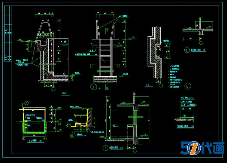 T262游泳池CAD施工图纸室内恒温成人儿童标准水池游泳馆设...-10