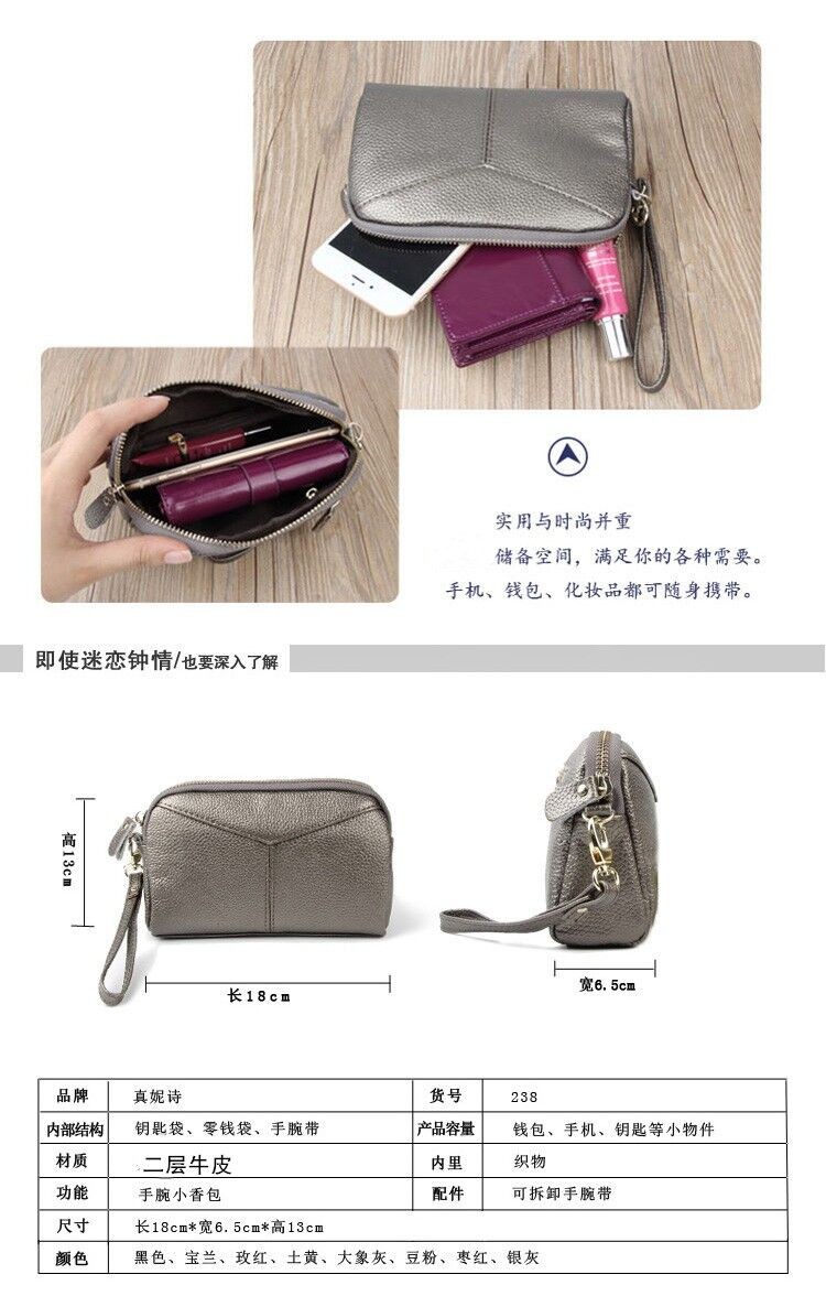 2018 mới Châu Âu và Mỹ da ly hợp túi nữ túi nhỏ mới ly hợp túi công suất lớn leather coin purse túi điện thoại di động ví cầm tay