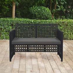 Outdoor Rattan Cut Out Double Courtyard Sofa Chair Terrace Rattan Chair Sunscreen Adult Sofa Chair