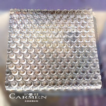 Night pearl-three-dimensional embossed glass-ultra-white glass opaque-high-grade screen partition glass door-manufacturer custom