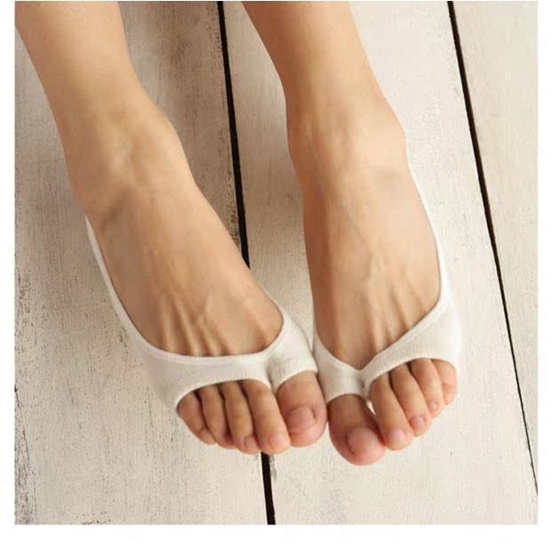 Vớ nữ vớ miệng Hàn Quốc vớ hở ngón chân nông vớ vô hình vớ chống trượt bằng silicon cotton mỏng phần mùa hè vớ thuyền mùa hè - Vớ sợi tre tất lưới