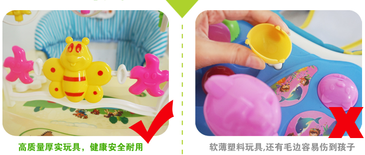 Xe đẩy trẻ em cho bé 6 / 7-18 tháng đa chức năng chống rollover đẩy tay có thể lấy nhạc bằng máy tập nhạc - Xe đẩy / Đi bộ xe đẩy cho bé ngồi