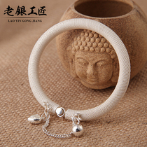 Pure hand-made classical fine osmanthus twisted ribbon chain bracelet inheritance custom-made gifts to elders