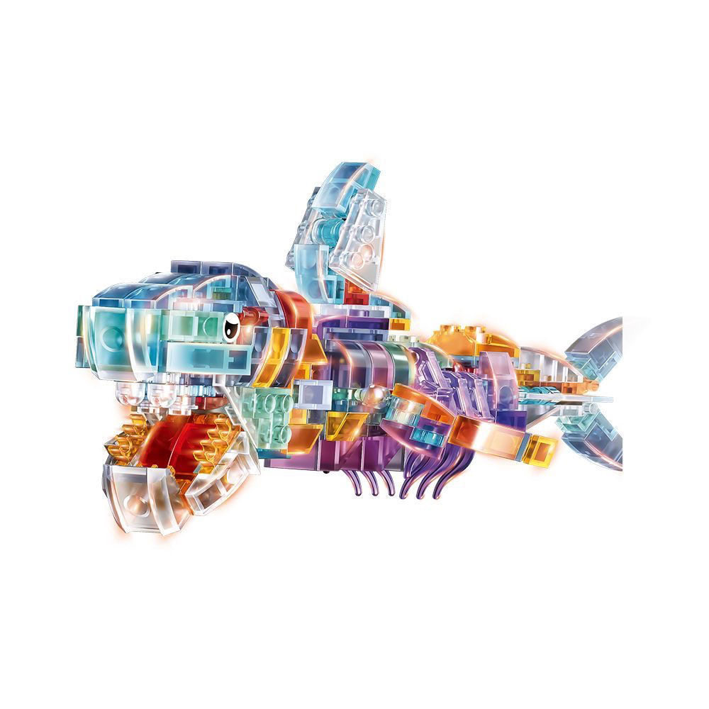 Children's Boys' Gift Toys Educational Building Blocks Marine Life Whale Small Particles Transparent Educational Small Particles