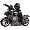 Anti-Terrorist Special Forces Team Police Swat Motorcycle Building Blocks Small Particles High-Quality Children's Educational Assembly Small Particles for Boys