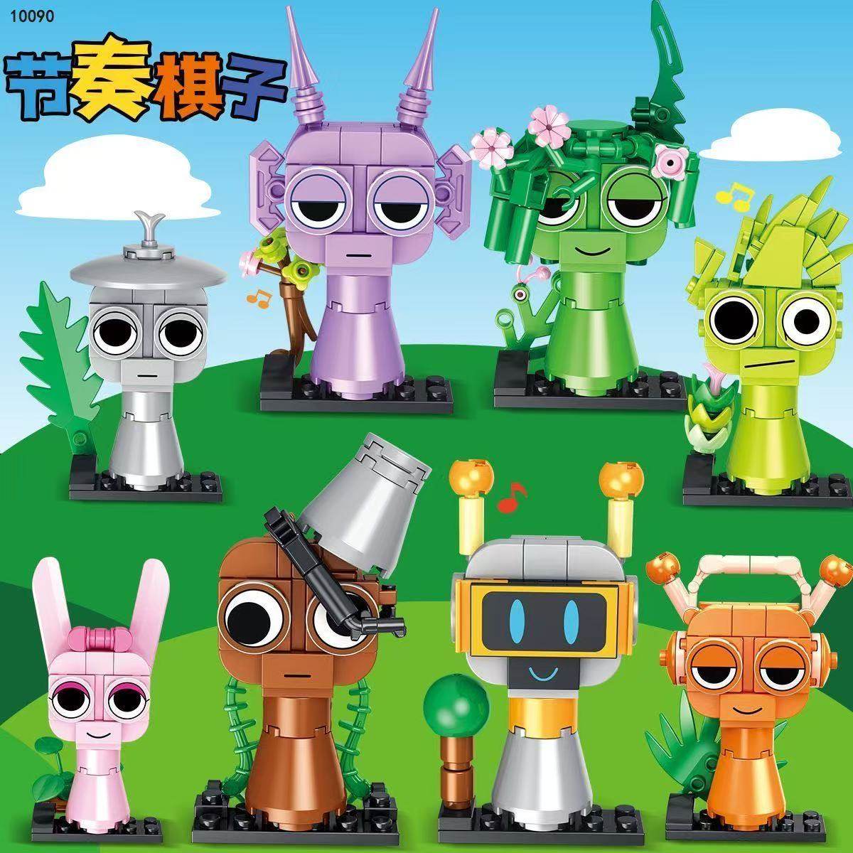 Rhythm Box Building Block Figures Full Set Game Peripheral Models Children's Educational Assembly Toys Gift Assembly Dolls