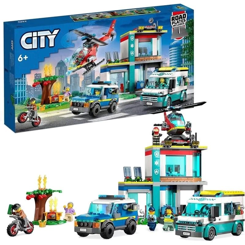 Police Station Building Blocks Police Building Toys Assembled Educational Boys 2025 New 6 Years Old and Above 8-Year-Old Boys Police Car