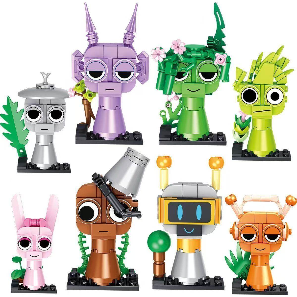 Rhythm Box Building Block Figures Full Set Game Peripheral Models Children's Educational Assembly Toys Gift Assembly Dolls