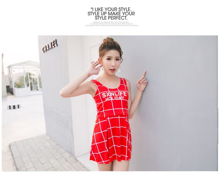 Đồ bơi nữ mới phiên bản Hàn Quốc của kiểu dáng váy liền mảnh boxer thời trang chia đôi đồ bơi mùa xuân nóng bỏng bán buôn bikini 2 mảnh màu đen