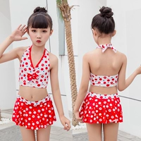 Đồ bơi cho bé gái Bộ bikini dễ thương Váy xẻ nhỏ vừa cỡ lớn Trẻ em gái 4-7 tuổi Công chúa bơi bán buôn đồ bơi cho em bé