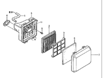 Suitable for Robert 13 44 copy sander air filter housing