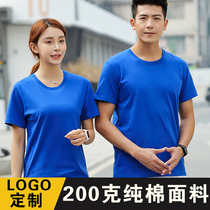 Summer pure cotton work clothes short sleeve collar culture Polo shirt team enterprise clothing workshop factory clothing and beverage