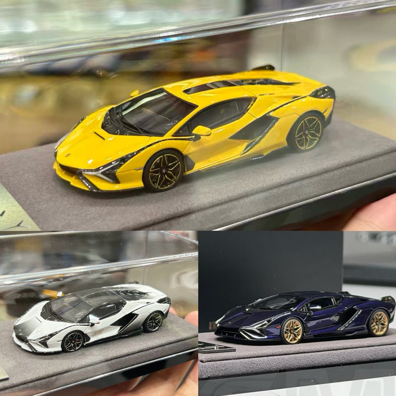 In Stock Deepmaker 1:64 Lamborghini Sian Lightning Resin Car Model