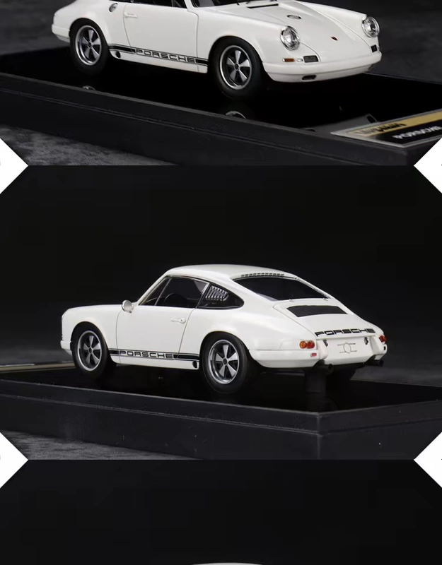 Make up 1:43 Mô hình ô tô màu trắng Porsche Porsche 911R 1967 - Chế độ tĩnh