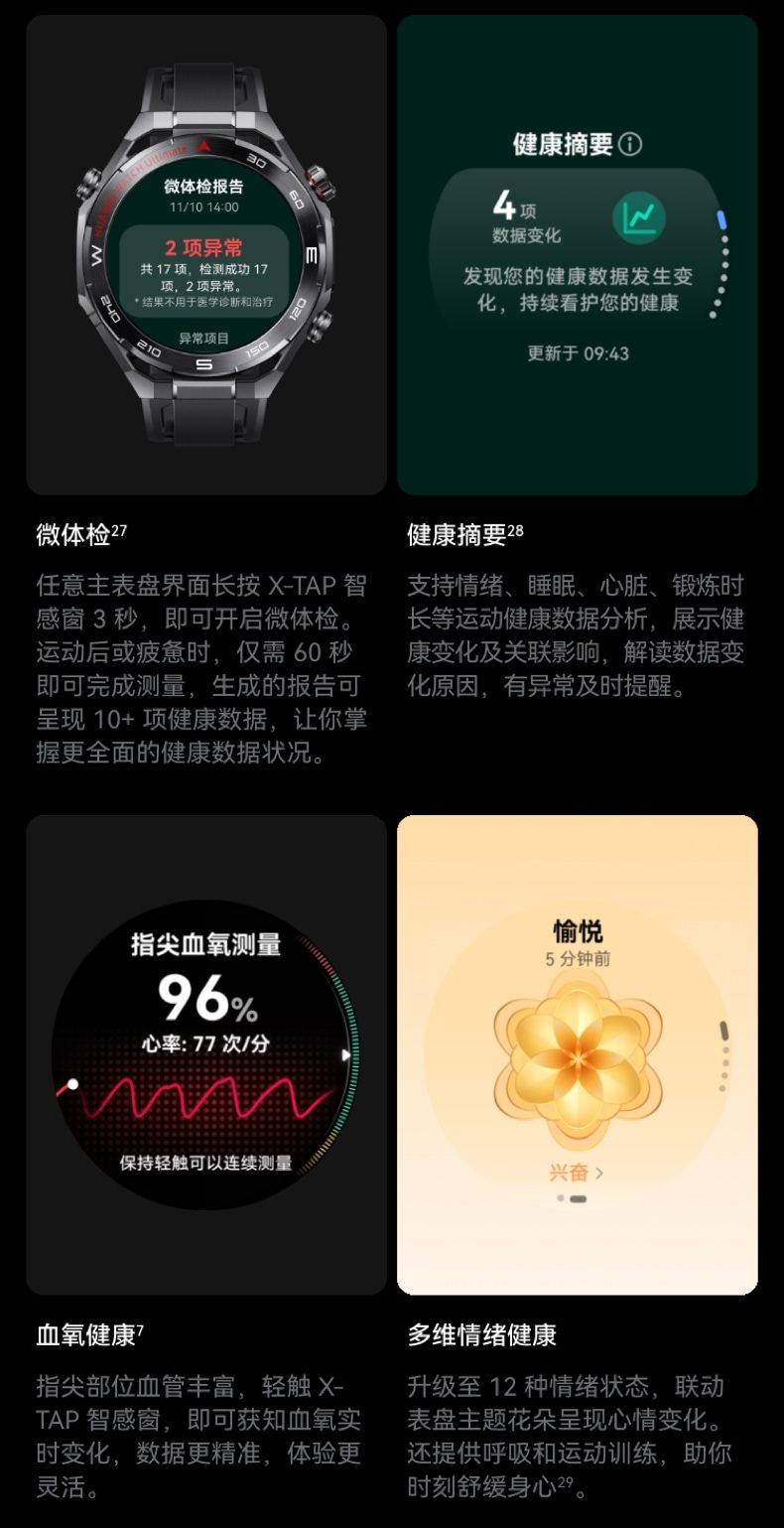 HUAWEI WATCH Ultimate 2 非凡探索华为手表智能手表户外潜水探险水下通信北斗卫星语音消息插图34 HUAWEI WATCH Ultimate 2 非凡探索华为手表智能手表户外潜水探险水下通信北斗卫星语音消息插图34