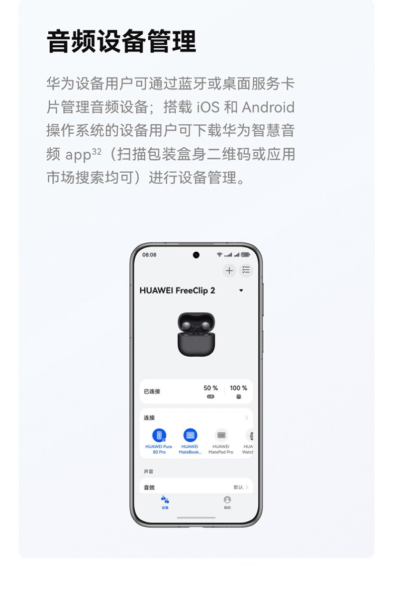 Наушники Huawei FreeClip 2 Rose Gold