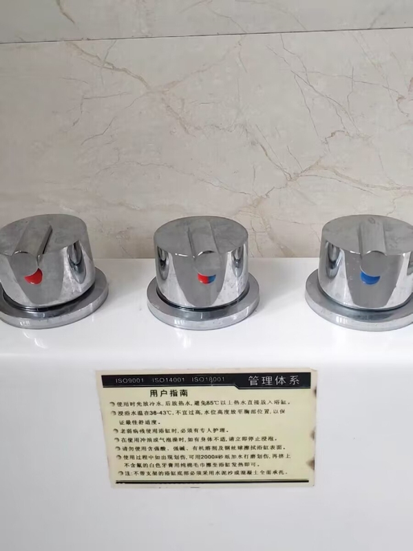 Bathtub Split Faucet Massage Bathtub Faucet Three-Piece Set Water Diverter Conversion Valve Hot and Cold Water Switch Accessories