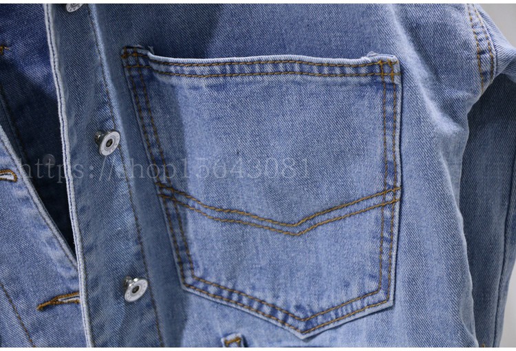 Áo khoác ngắn nữ mùa thu hoang dã cao eo bat tay áo choàng áo denim chia nhỏ áo khoác nữ dài tay áo khoác áo kiểu trung niên u50