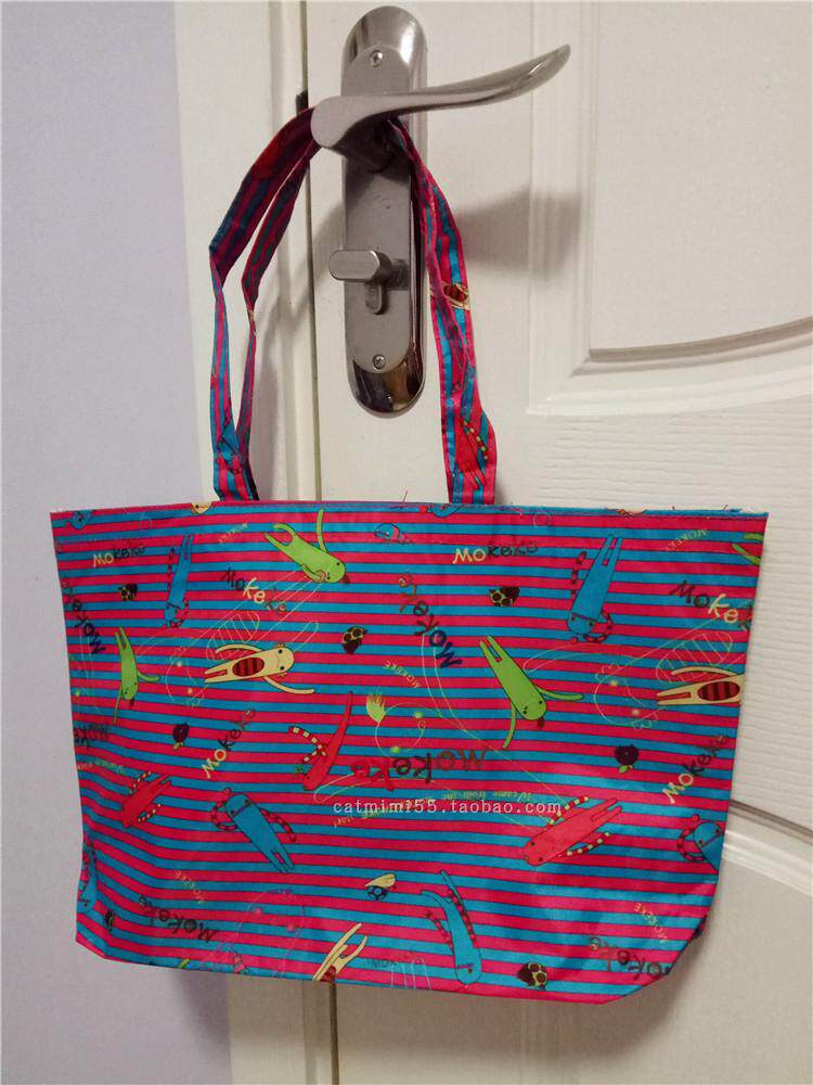 Catmimi55の12 18 Japan waterproof Oxford cloth handbag shopping bag environmental protection bag tutorial bag lunch bag
