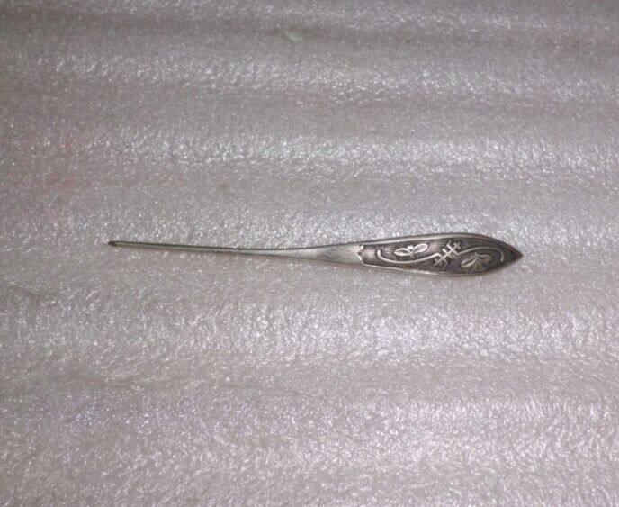 Old Silver Hairpin Hairpin Hairpins Ancient Play Chisel Engraving Floral Veins Nostalgia Old Silver Accessories Antique Old Objects Hair Accessories Silverware