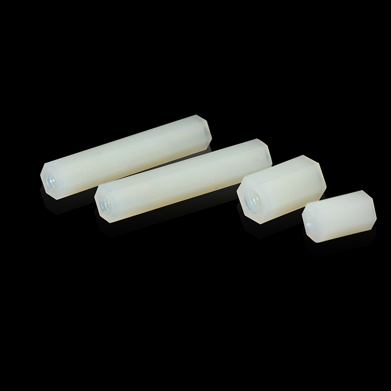M3 double-pass nylon column hexagonal internal thread isolation column plastic stud spacer column copper column hexagonal screw column