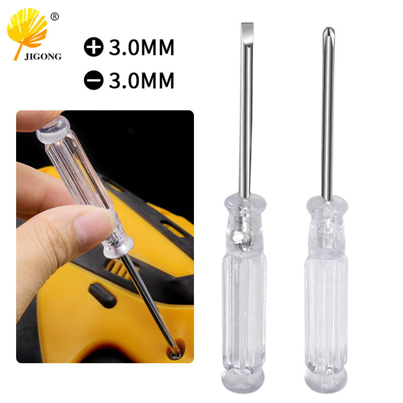 Transparent crystal handle Cross screwdriver 3 0 Mini screw batch home appliances toy small screwdriver with small screwdriver-Taobao