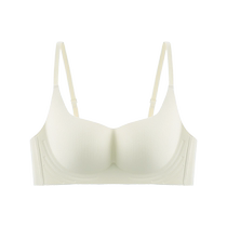 Catman Seamless Underwear Womens Small Breast Gathering and Enlarging No Wire Rings 2024 New Summer Beautiful Back Bra